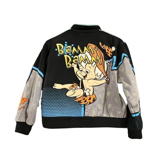 Flintstones JH Designs BomberJacket BamBam Dino Size 9-10 Small Med - Picture 3 of 15